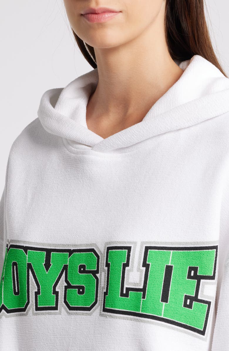 BOYS LIE Don't Fumble Racer Cotton Graphic Sweatshirt, Alternate, color, 