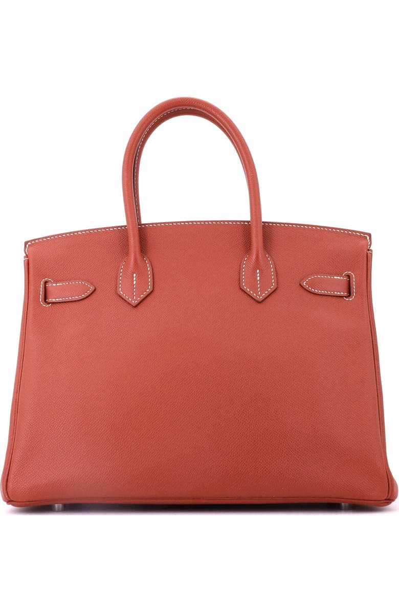 Pre-Owned Hermes Birkin Handbag Orange Epsom with Palladium Hardware 30, Alternate, color, Brique