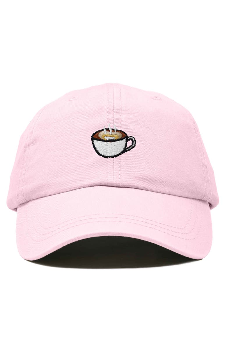Cappuccino Embroidered Casual Cap, Main, color, Washed Pink