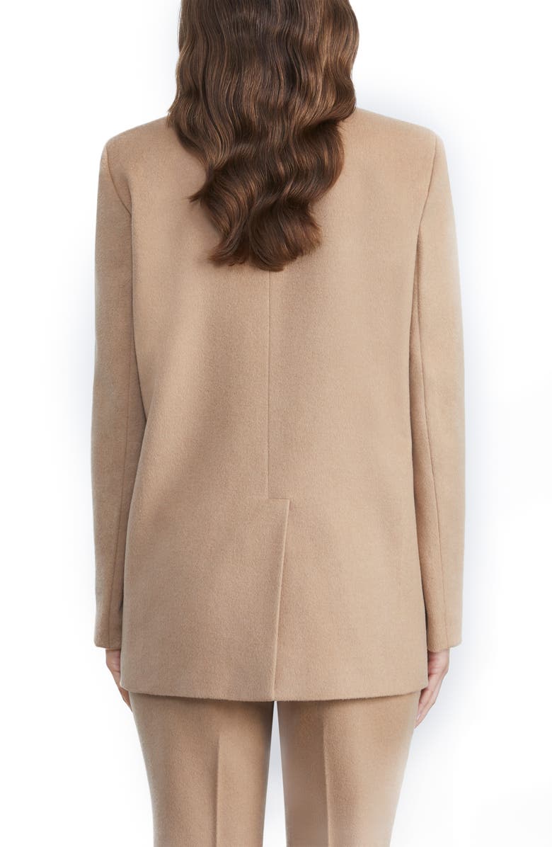 Lafayette 148 New York Trinity Double Breasted Camel Hair Blazer, Alternate, color, 