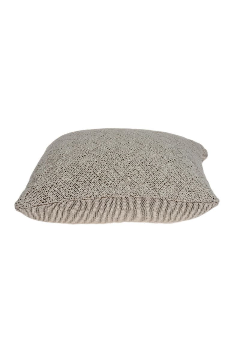 Aldo Transitional Pillow - 20" x 20" - Beige, Alternate, color, BEIGE