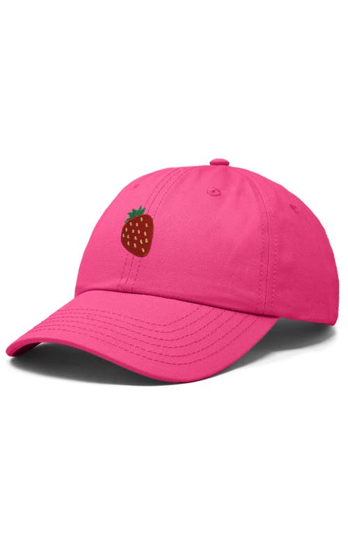 Dalix Strawberry Hat In Hot Pink
