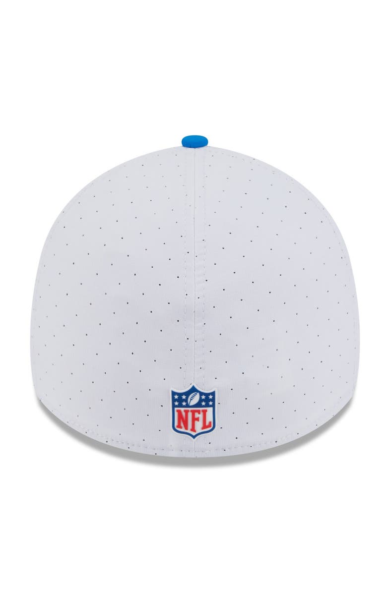 New Era Men's New Era White/Blue Detroit Lions 2025 NFL Training Camp Throwback Logo 39THIRTY Flex Hat, Alternate, color, White