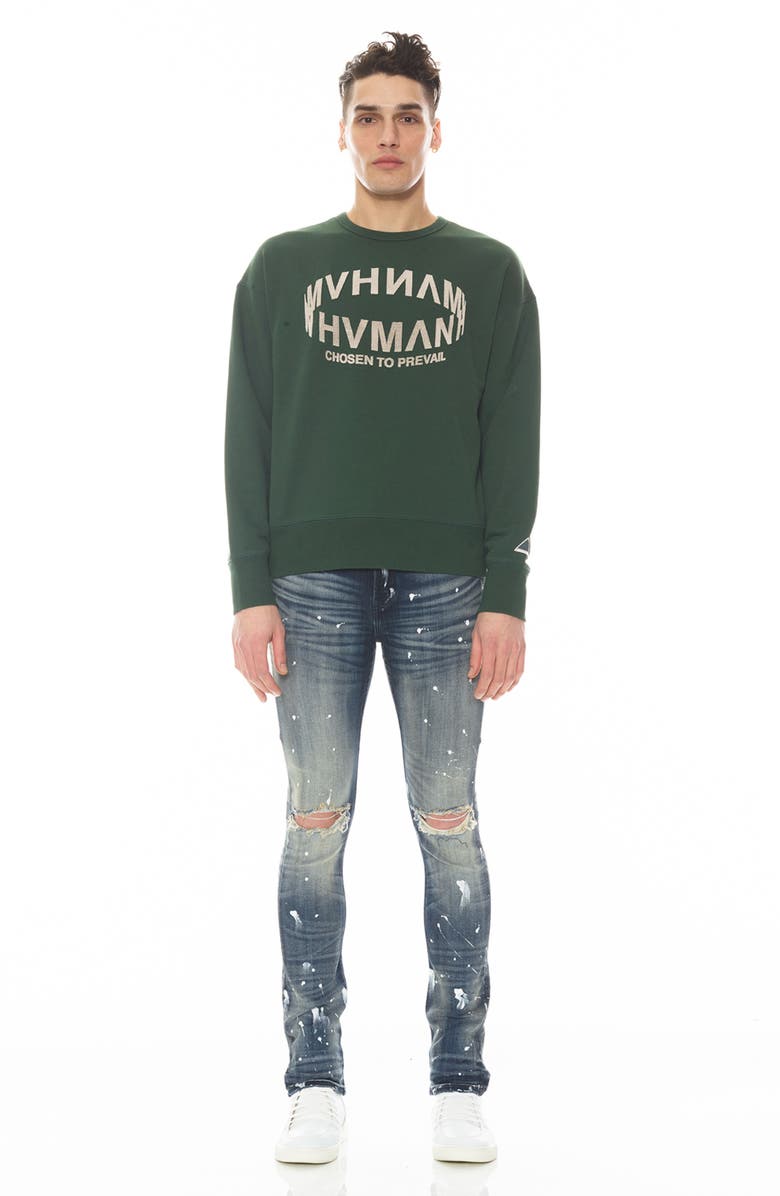 HVMAN Logo Crewneck Sweatshirt, Alternate, color,
