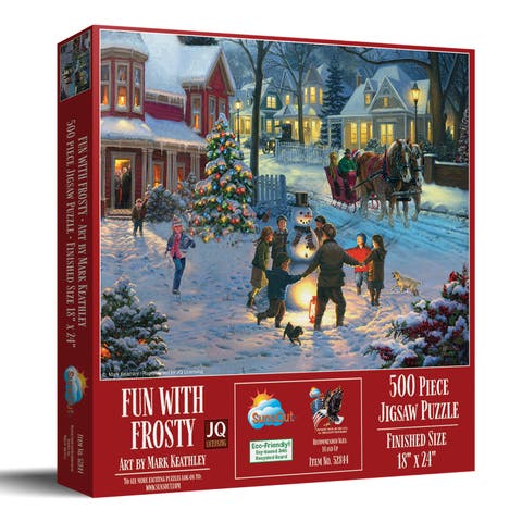 Fun with Frosty 500 piece Jigsaw Puzzle for Adults