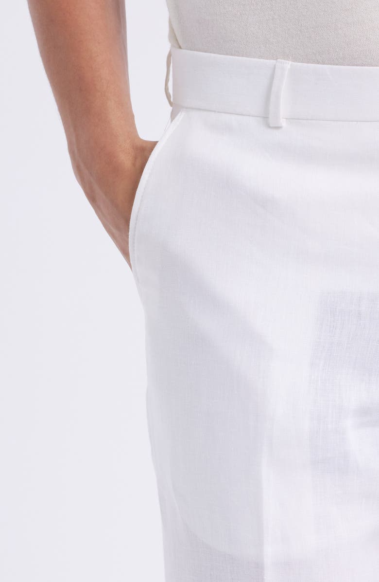 Berle Flat Front Linen Dress Pants, Alternate, color, 