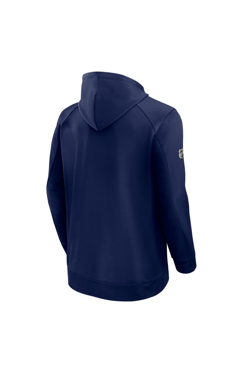 FANATICS Men's Fanatics  Navy Florida Panthers Authentic Pro Rink Fleece Pullover Hoodie, Alternate, color, 