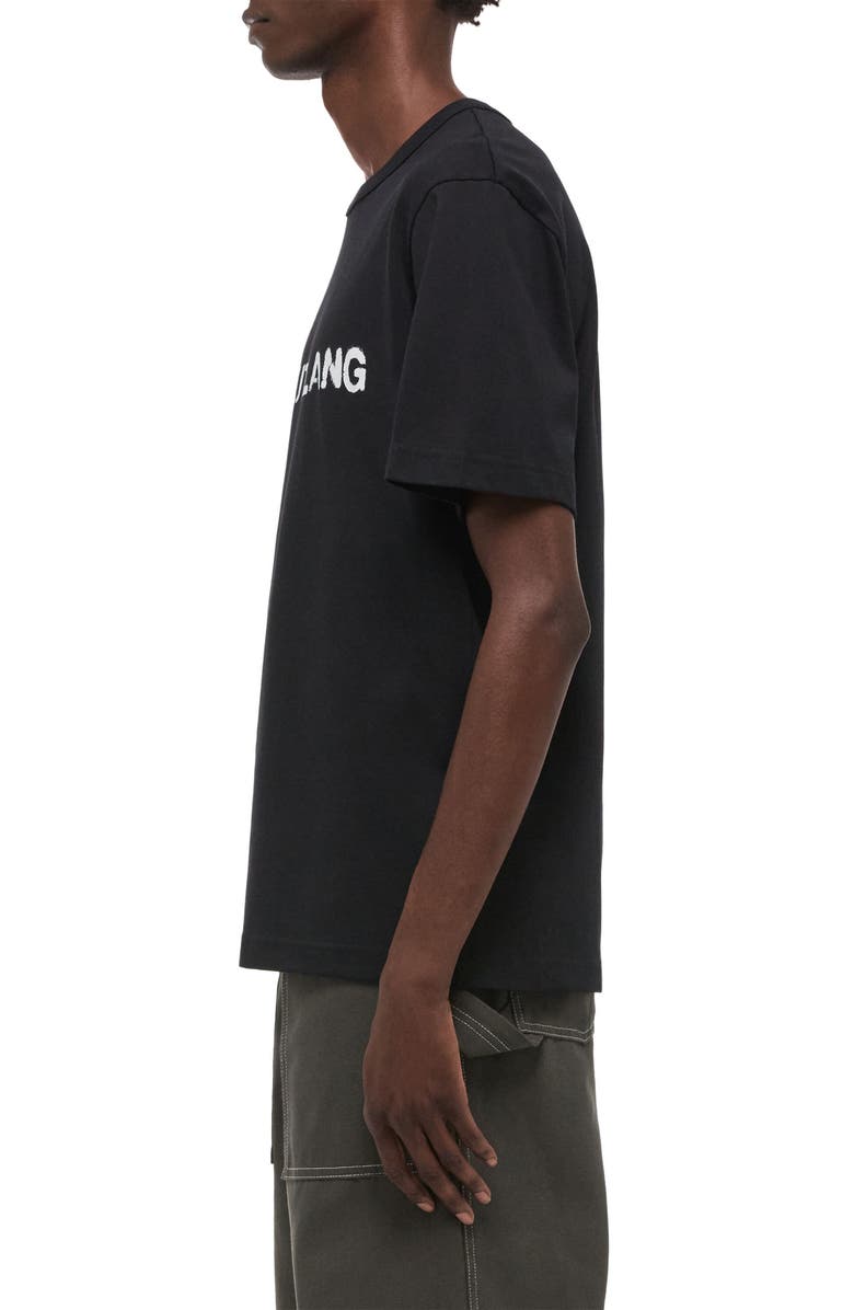 Helmut Lang Heavyweight Stencil Logo Graphic T-Shirt, Alternate, color, Black