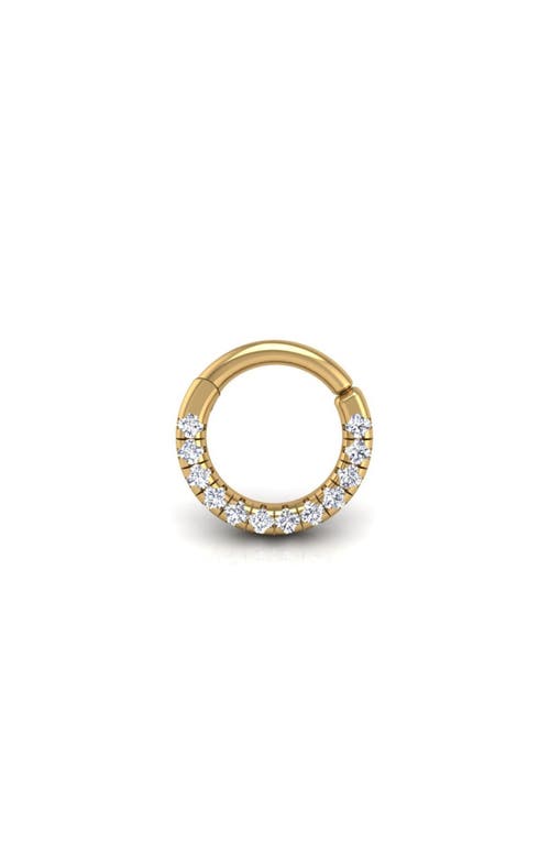 Seed2stone Pavé-all-day Flat Hoop In Gold