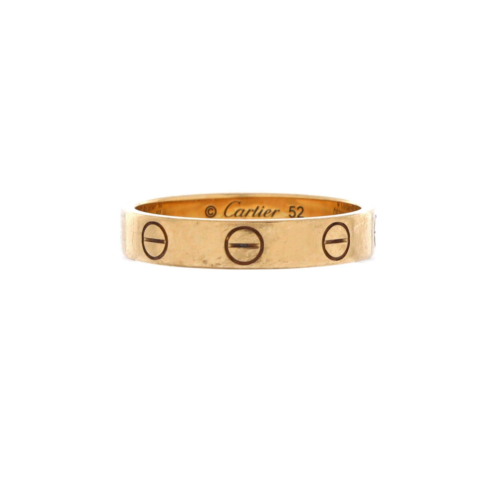 Love Wedding Band Ring 18K Yellow Gold, Main, color, Metallic Gold