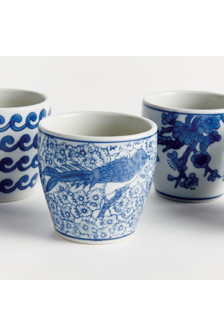 Barclay Butera Dynasty Decorative Mini Flower Pots,  Set of 6, Alternate, color, Blue