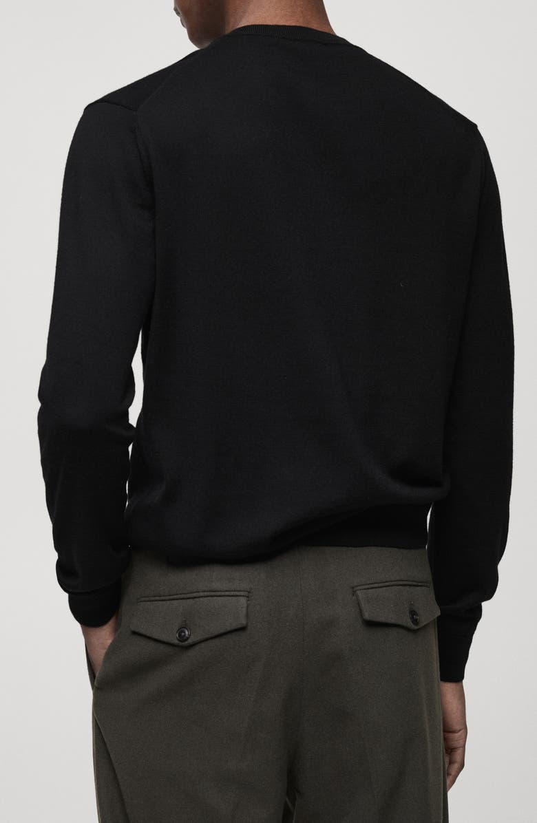 MANGO V-Neck Wool Sweater, Alternate, color, 