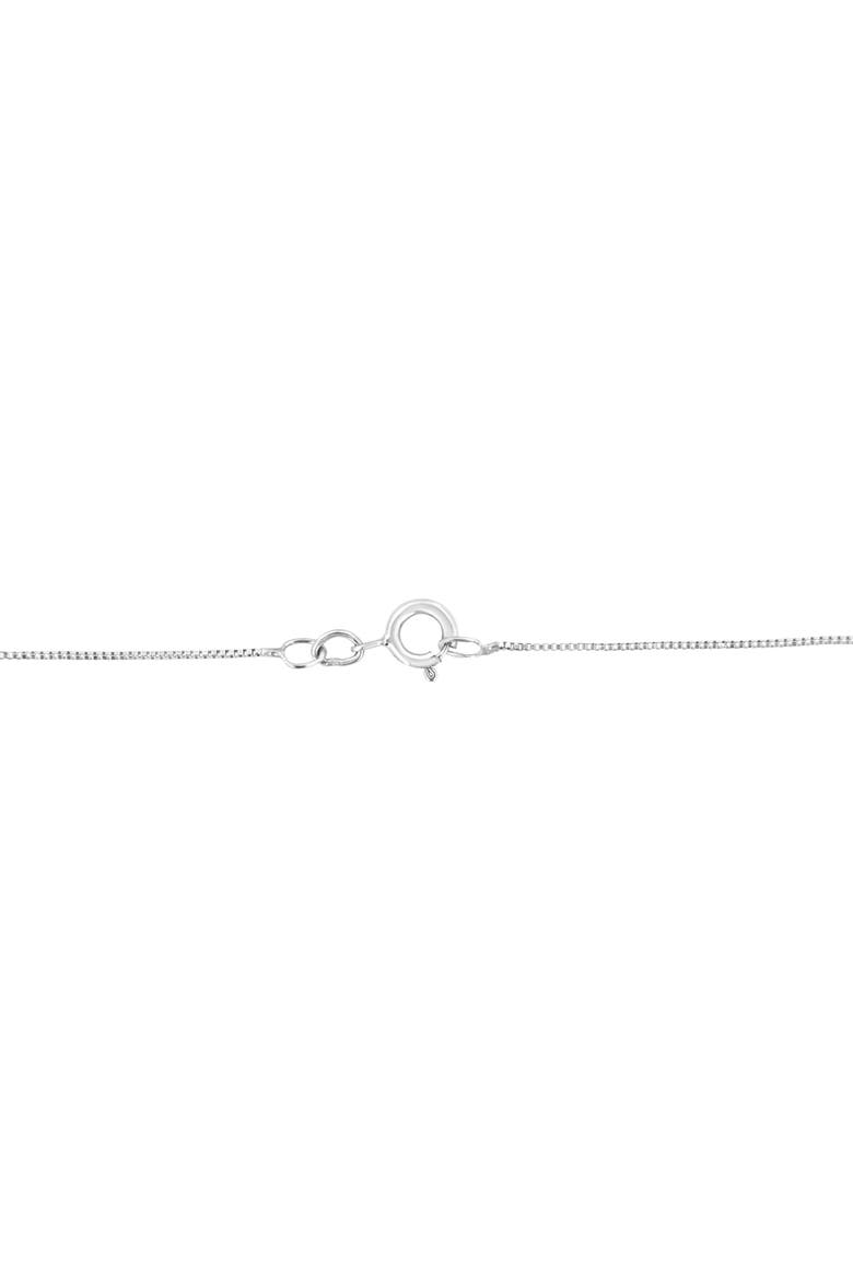 Silver 3.0 cttw Round-Cut Diamond Open Heart Pendant Necklace, Alternate, color, White