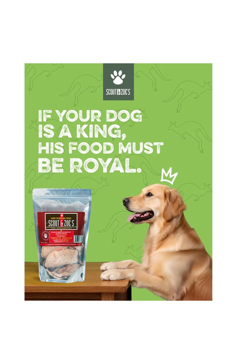 Scout & Zoe's Natural Sweet Potato, 6oz Dog & Cat Treats, Crunchy Pet Chews, Alternate, color, Multicolored