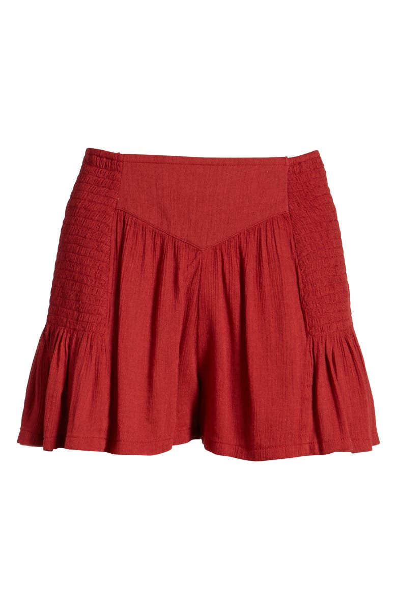 Sun & Shadow Smocked Shorts, Alternate, color, 