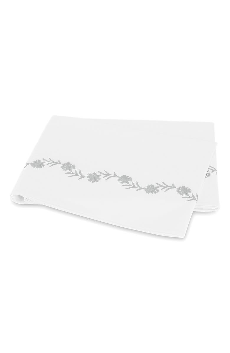 Matouk Daphne 520 Thread Count Flat Sheet, Main, color,