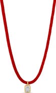 SHYMI Emerald-Cut Cubic Zirconia Pendant Necklace
