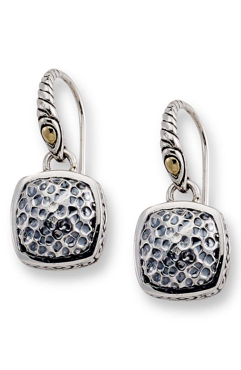 SAMUEL B. 18k Gold & Sterling Silver Two-Tone Drop Earring, Main, color, Silver And Gold