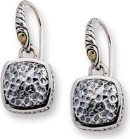 SAMUEL B. 18k Gold & Sterling Silver Two-Tone Drop Earring