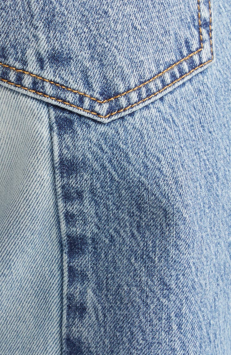 Victoria Beckham Victoria High Waist Colorblock Jeans, Alternate, color,