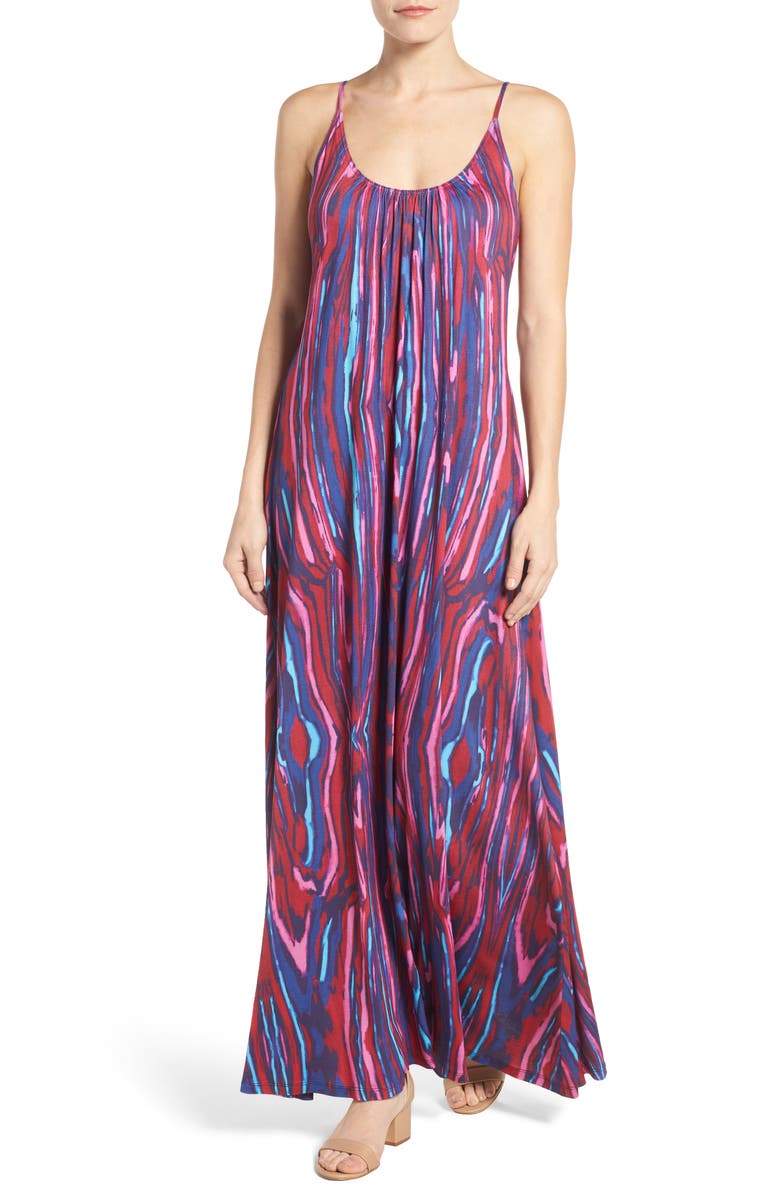 Felicity & Coco Print Jersey A-Line Maxi Dress, Alternate, color, 