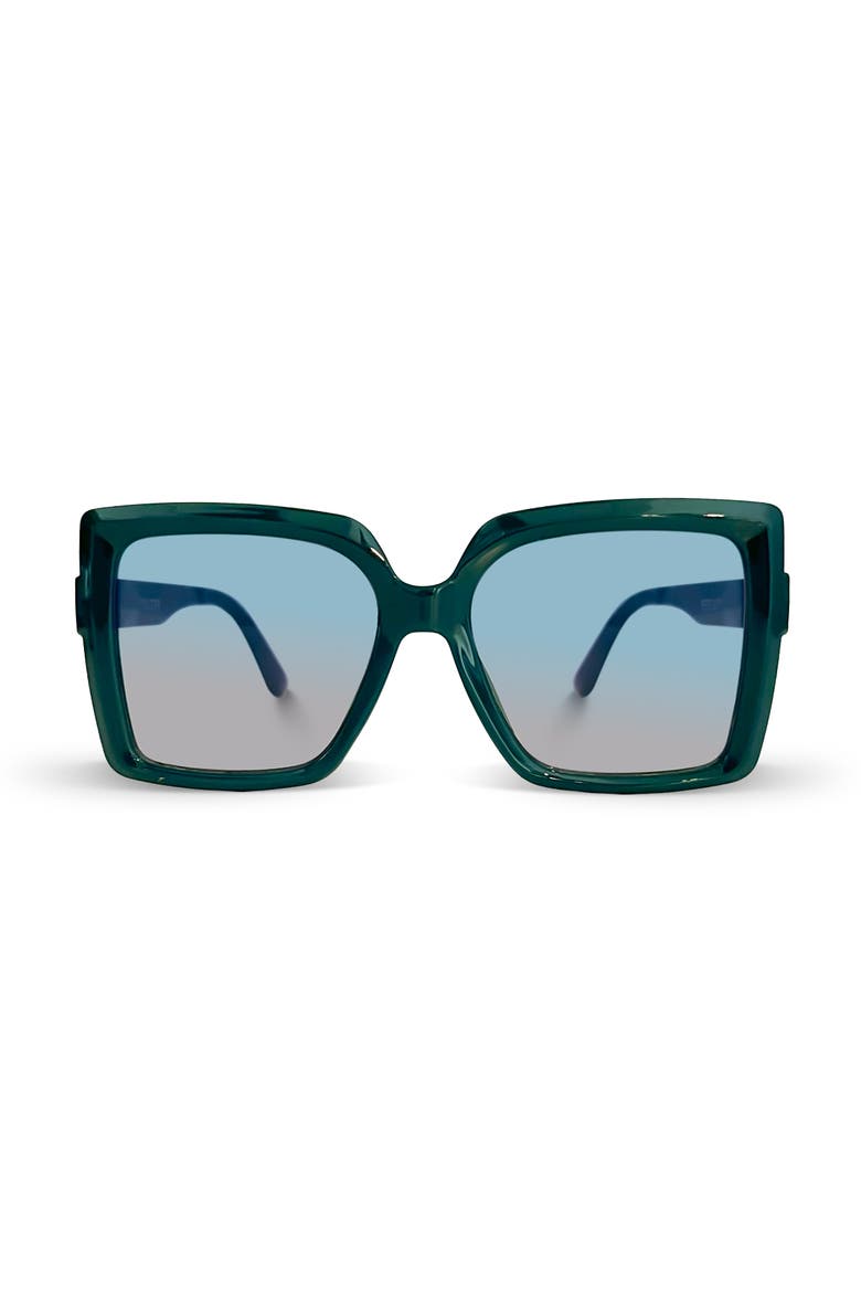 The Romy Sunglasses, Alternate, color, Green