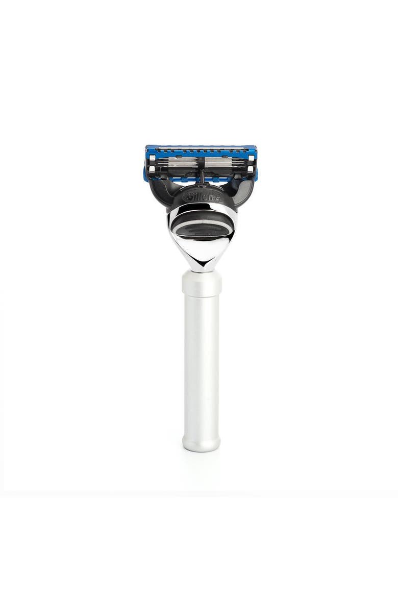 Travel Silver Anodized Aluminum Fusion Travel Razor, Main, color, Silver