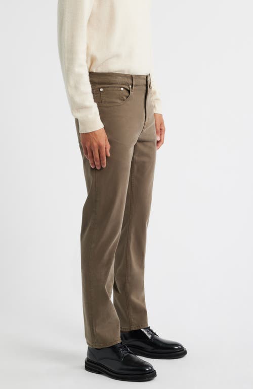 Frame Modern Straight Leg Five-pocket Twill Pants In Brown