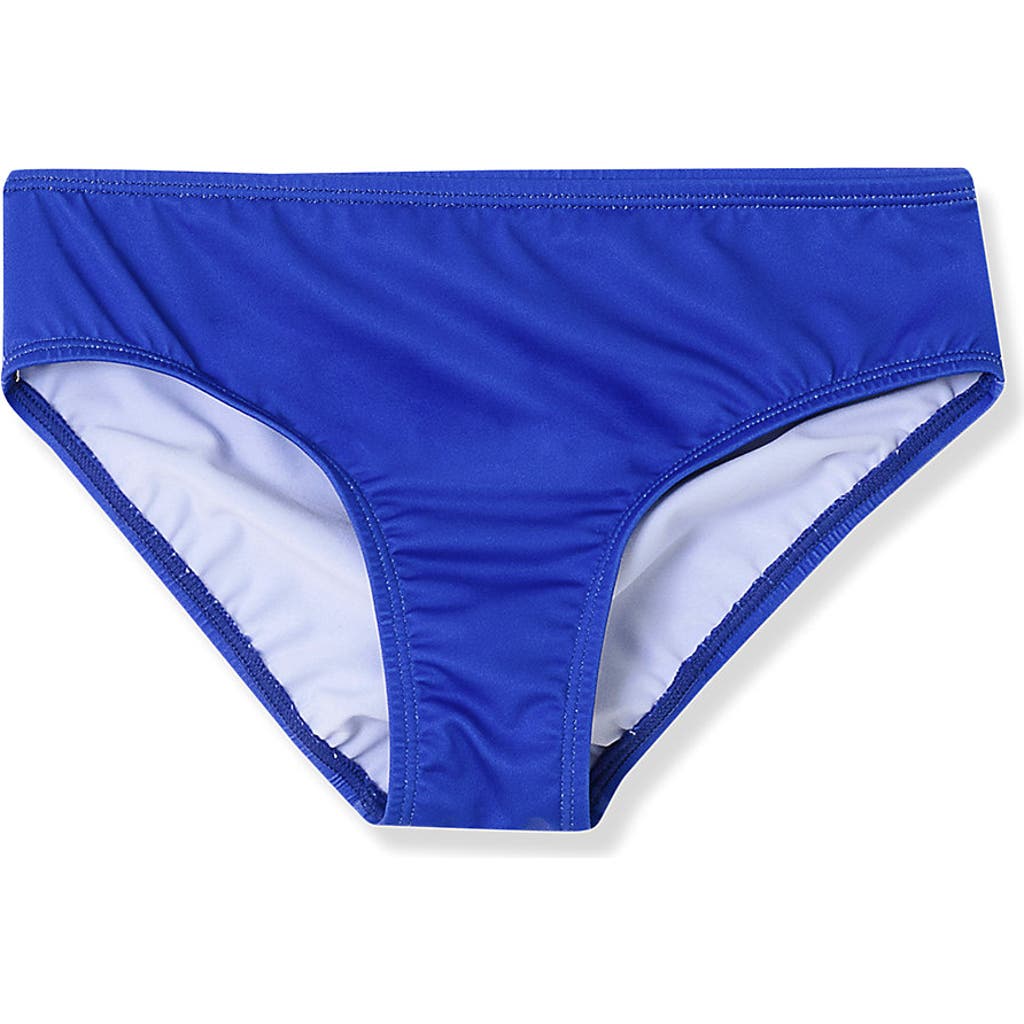 Lands' End Girls Slim Swim Bikini Bottoms In Blue