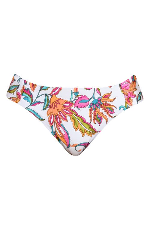Sunshine 79 Wild Vines Shirred Side Bikini Bottoms In Multi