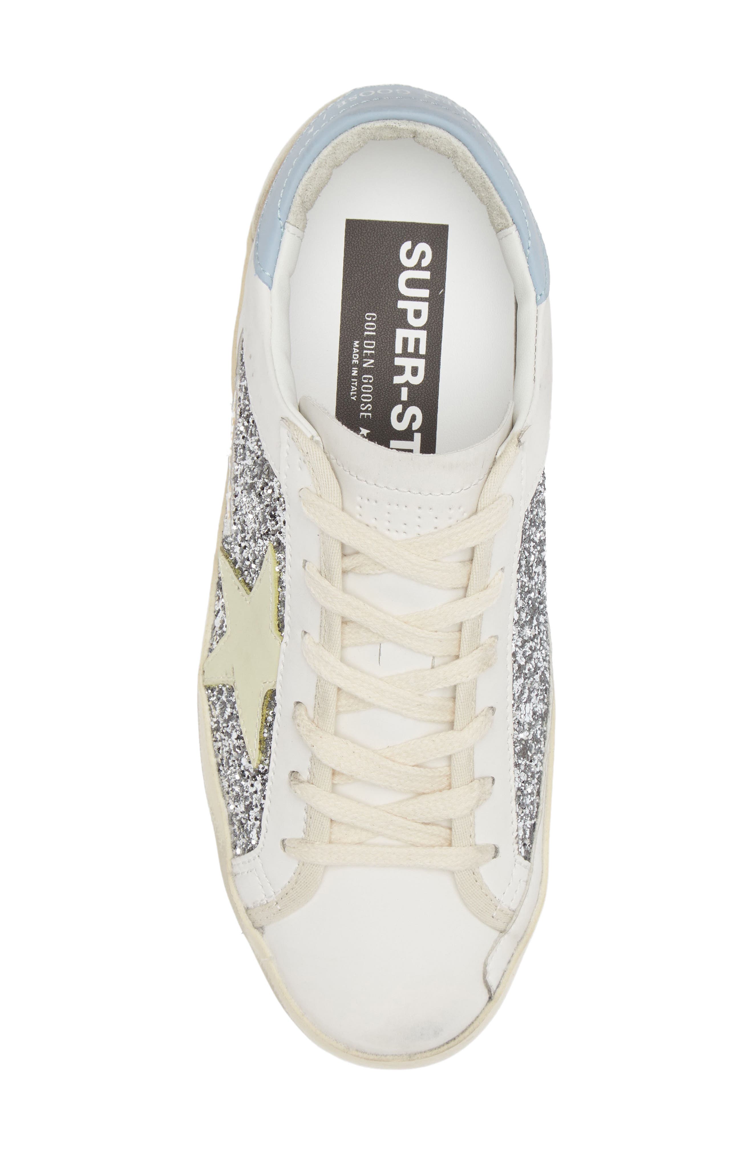 Golden Goose Super-Star Glitter Bio Based Low Top Sneaker, Alternate, color, 