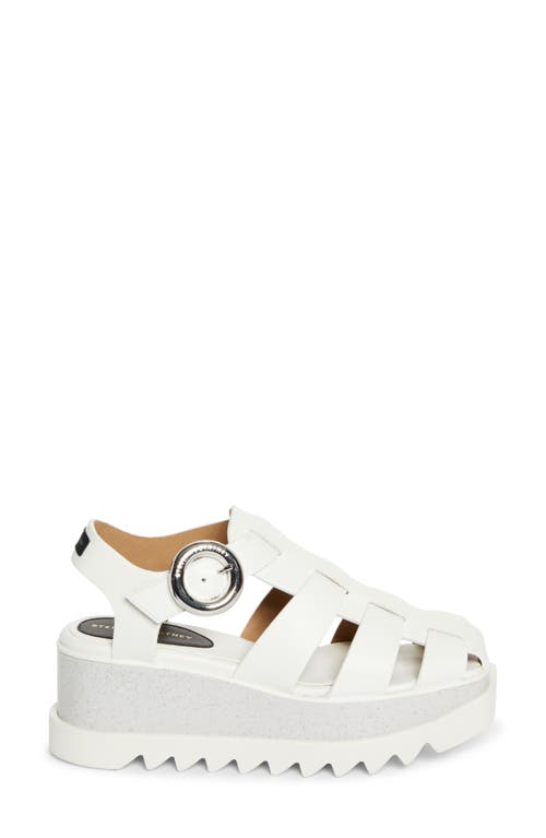 Stella Mccartney Elyse Platform Sandal In Ivory