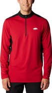Columbia Men's Columbia Cardinal Arkansas Razorbacks Tech Trail™ Omni-Shade Quarter-Zip Top