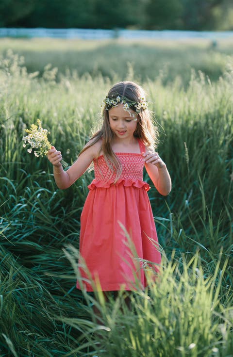 Girls' Organic Smocked Sundress, Kids