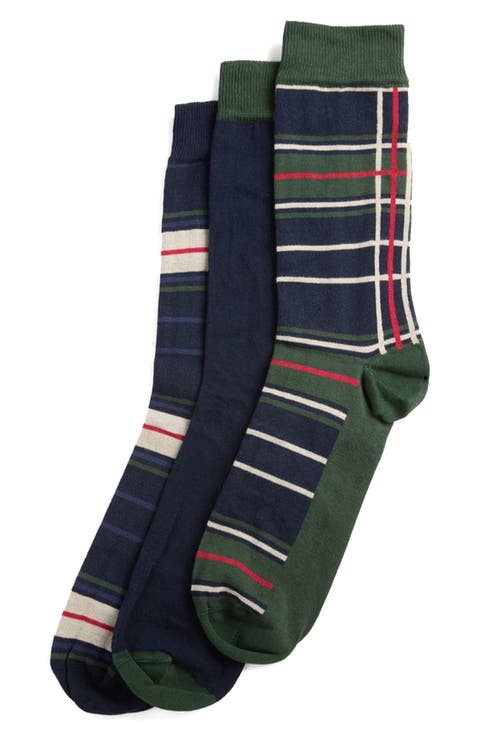 Tartan 3-Pack Crew Socks Gift Box