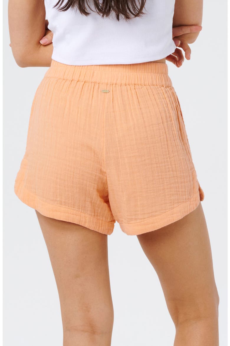 Premium Cotton Gauze Surf Shorts, Alternate, color, PAPAYA