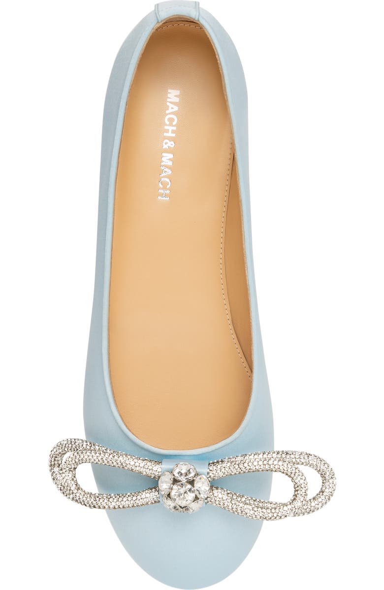Mach & Mach Double Crystal Bow Ballerina Flat, Alternate, color,
