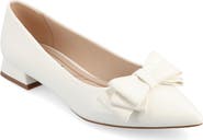 Journee Collection Ophelia Bow Pointed Toe Flat