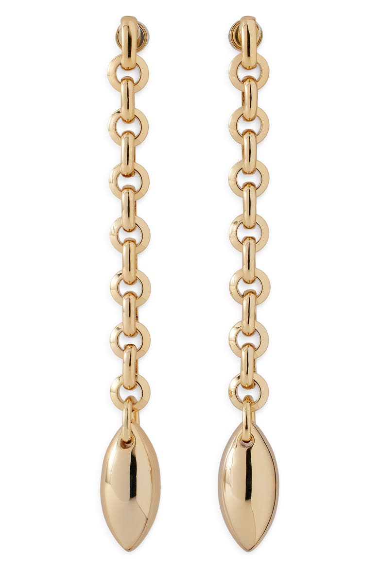 Link Drop Earrings (Nordstrom Exclusive), Main, color, YELLOW GOLD