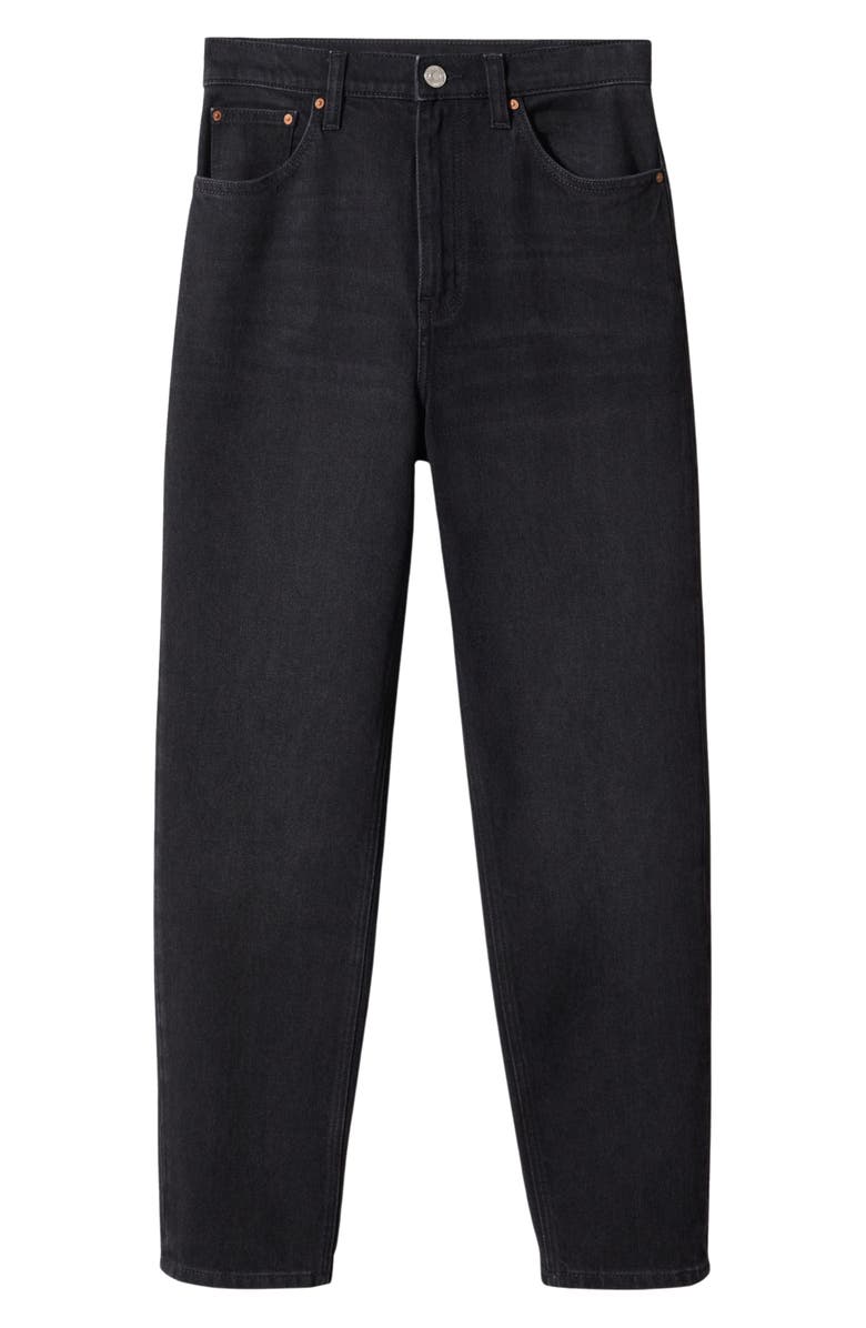 MANGO High Waist Ankle Tapered Mom Jeans, Alternate, color, 