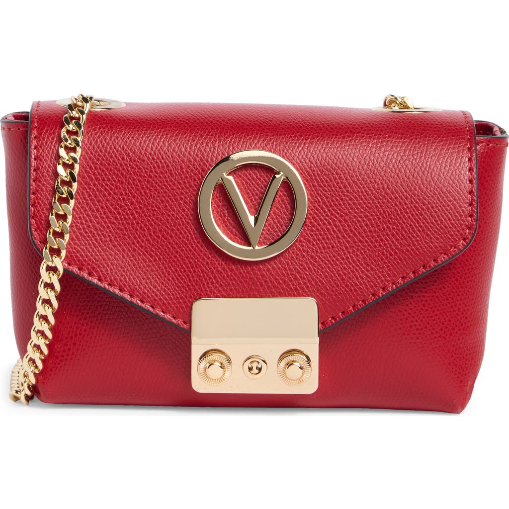 Valentino By Mario Valentino Lola Bonbonniere Leather Crossbody Bag In Red