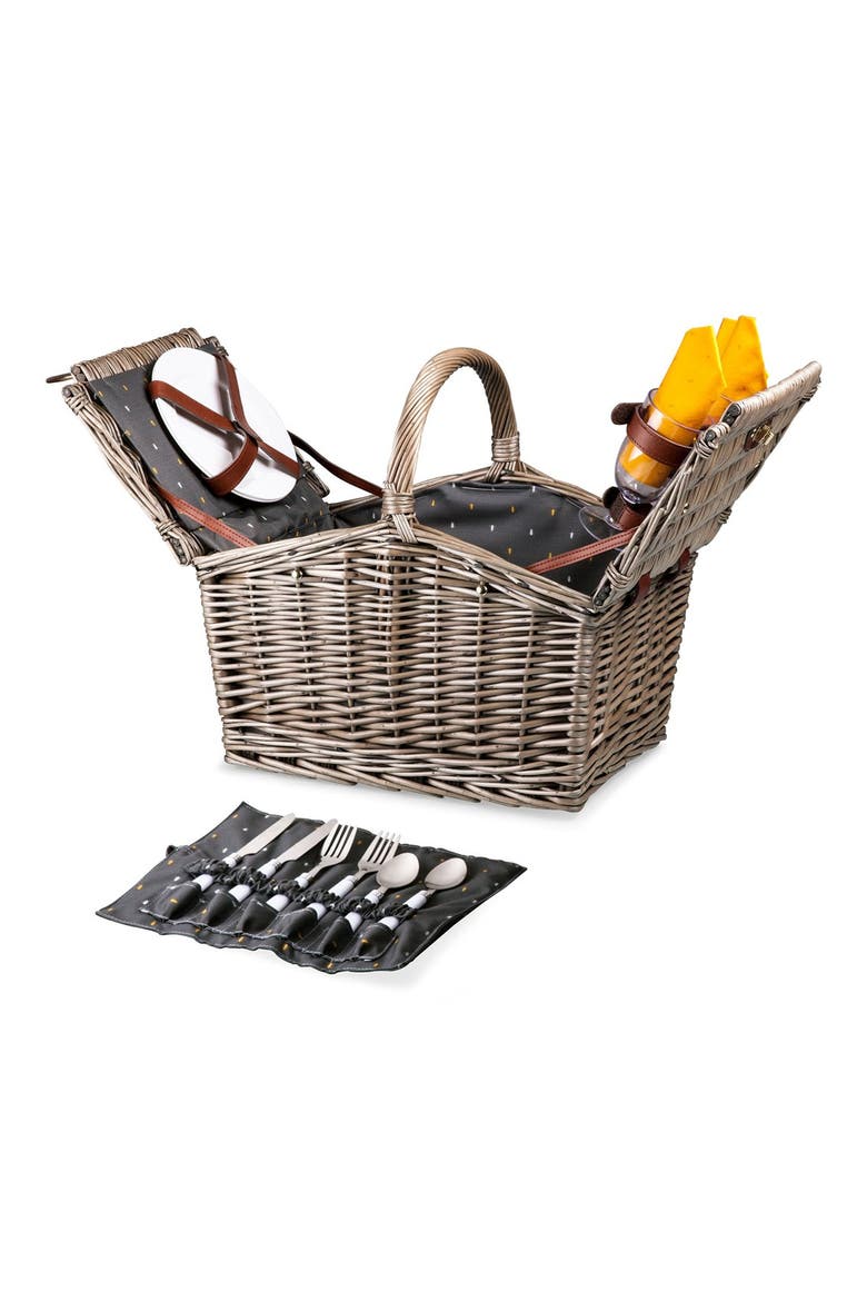 'Piccadilly' Wicker Picnic Basket, Main, color, ANTHOLOGY