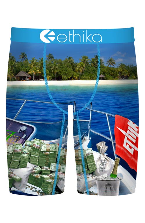 Ethika Kids' The Island Boxer Briefs in Assorted Blue  product