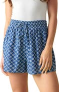 FLYING TOMATO Textured Eyelet Shorts