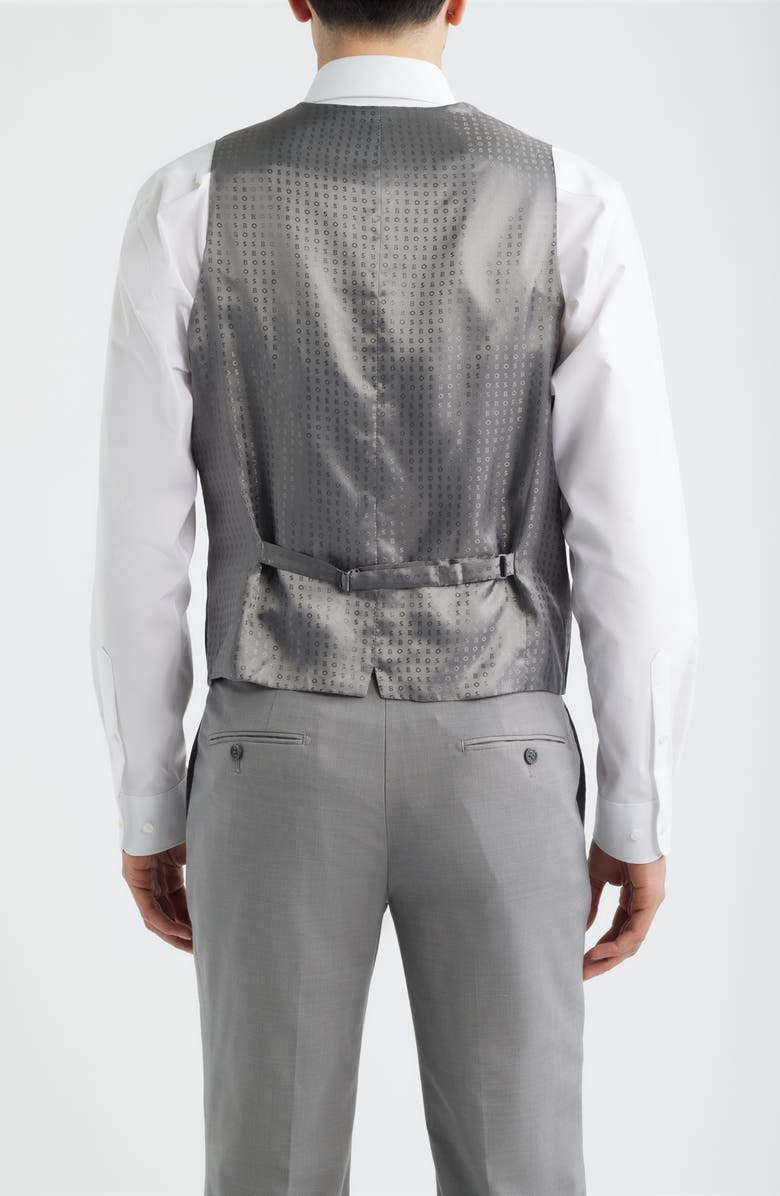 BOSS Huge Virgin Wool Blend Vest, Alternate, color, Open Green