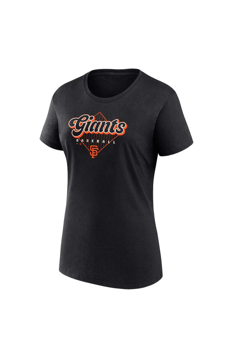 FANATICS Women's Fanatics Orange/Black San Francisco Giants T-Shirt Combo Pack, Alternate, color, 