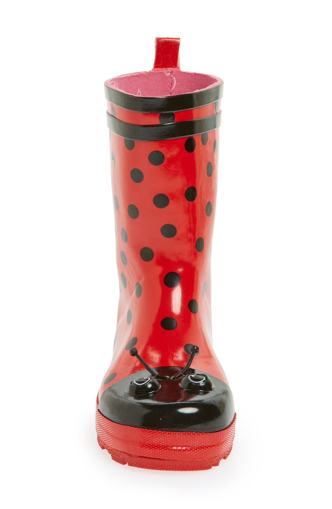 Kidorable 'Ladybug' Waterproof Rain Boot, Alternate, color, 