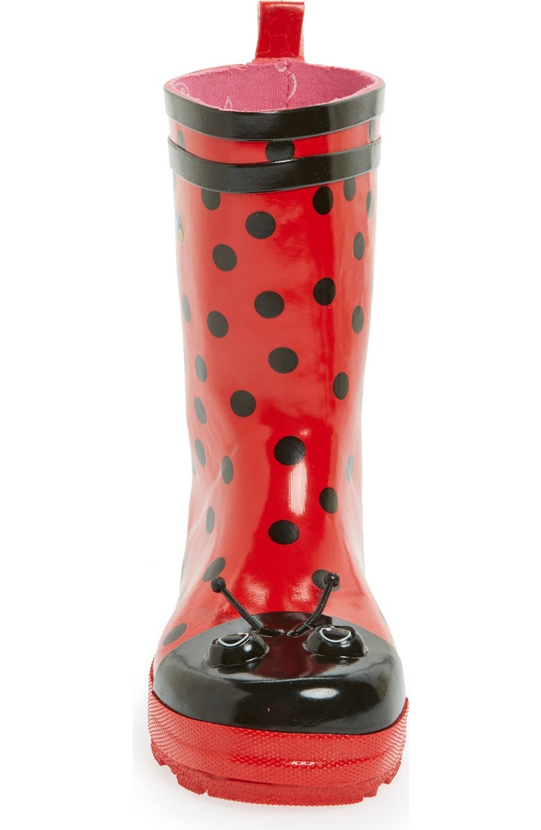 Kidorable 'Ladybug' Waterproof Rain Boot, Alternate, color,