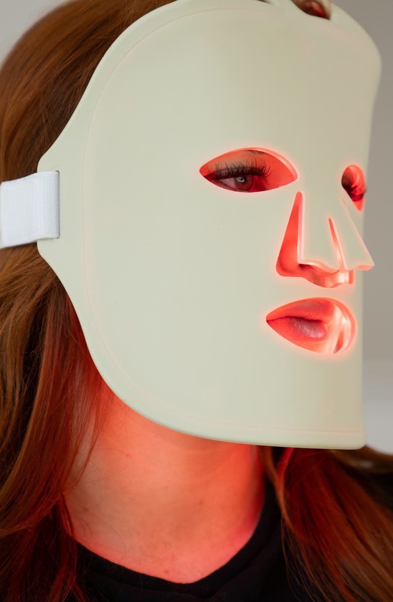 fringe Red Light Therapy Mask, Alternate, color, Light Grey