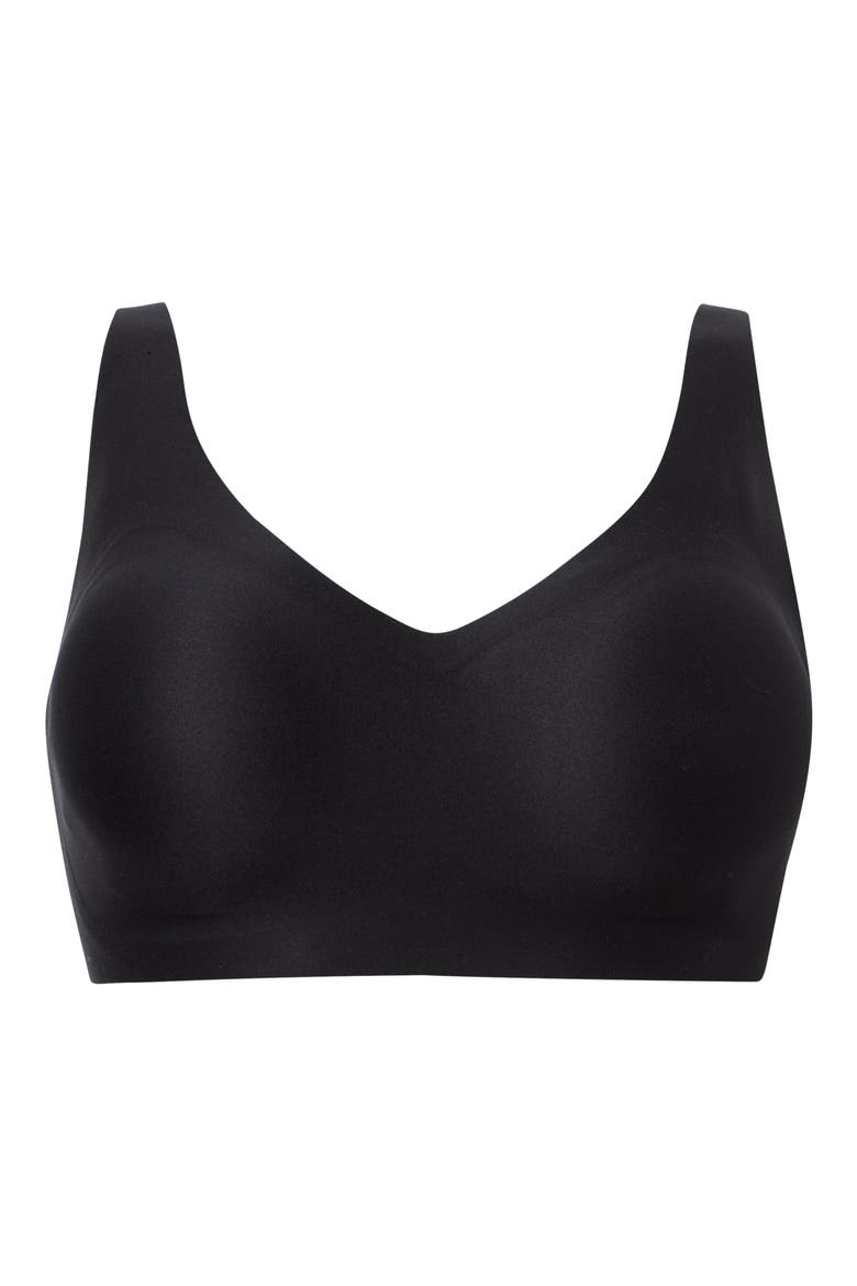 Softstretch Power V-Neck Wireless Bra, Alternate, color, BLACK